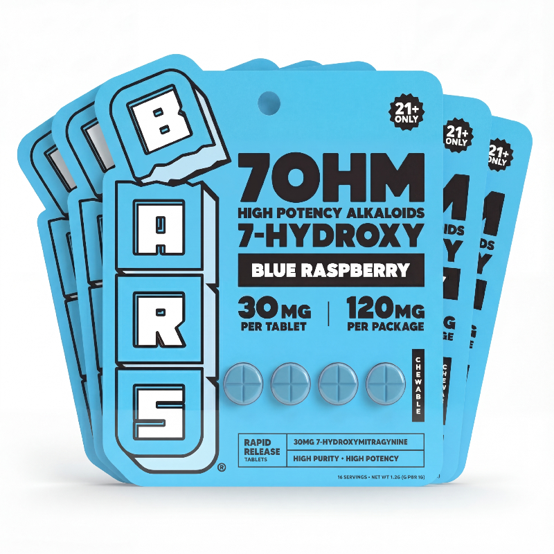 BARS 7 Hydroxy Tablets - Blue Raspberry