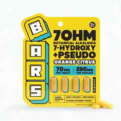70mg - 7 Hydroxy + Pseudo Tablets - Orange Citrus
