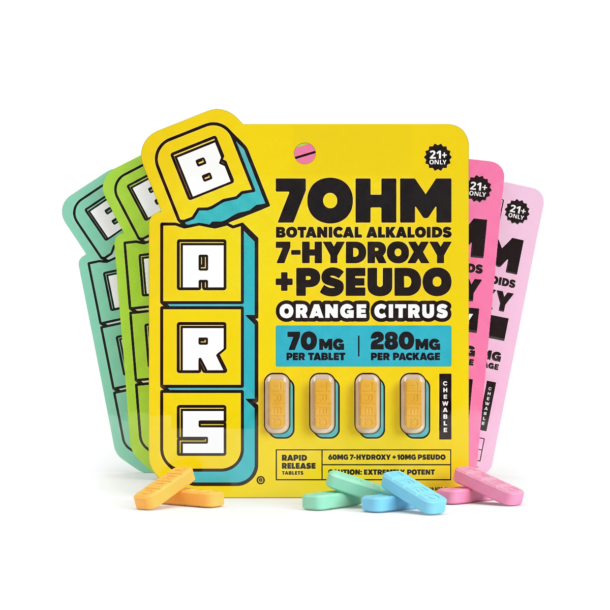 BARS 7 Hydroxy Tablets - Variety Pack