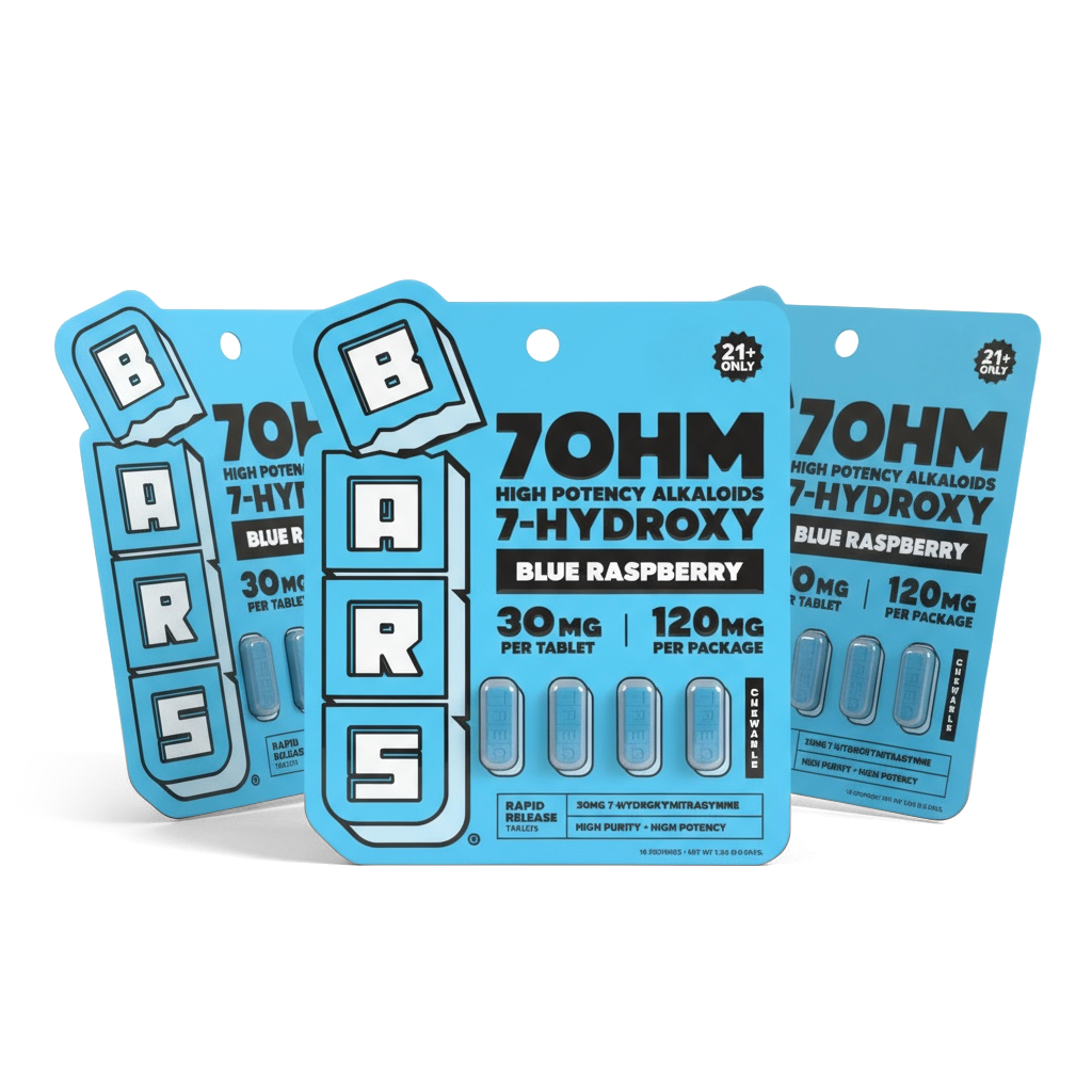BARS 7 Hydroxy Tablets - Blue Raspberry