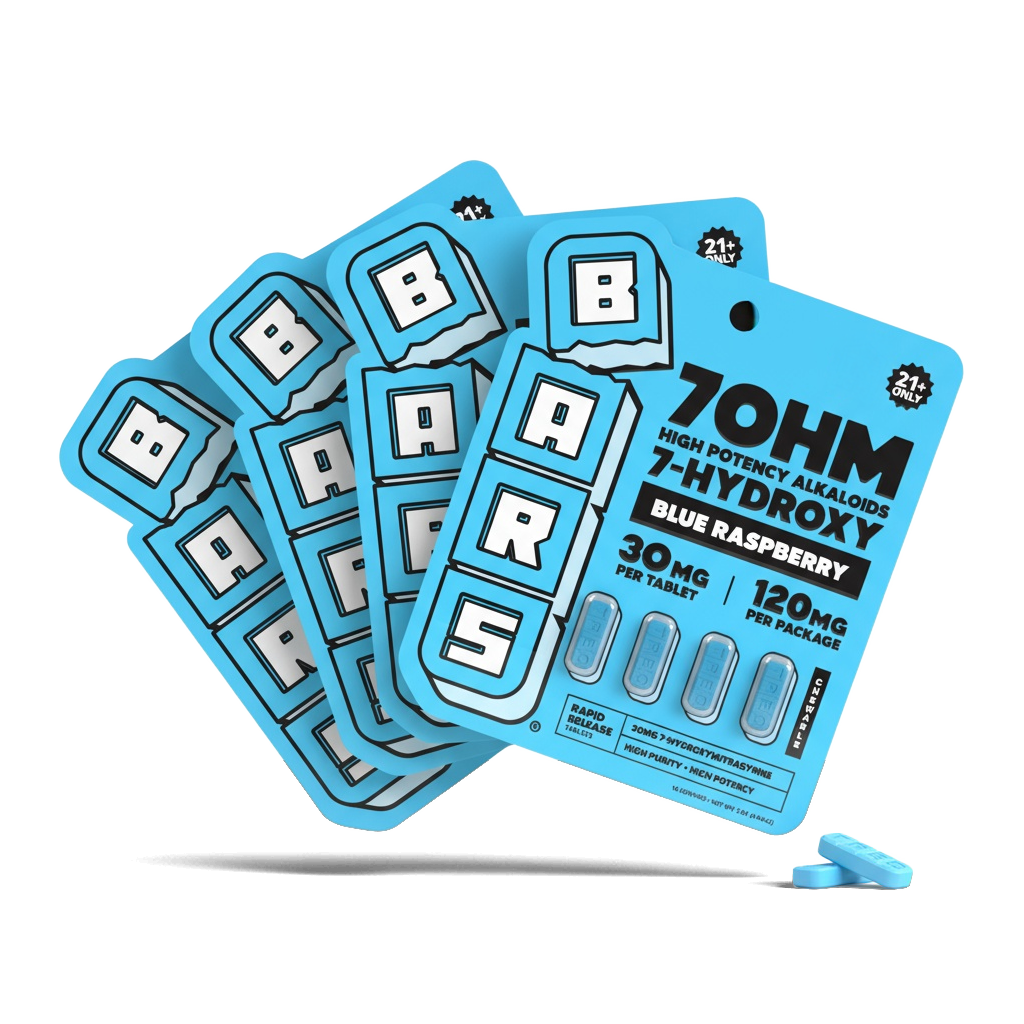 BARS 7 Hydroxy Tablets - Blue Raspberry