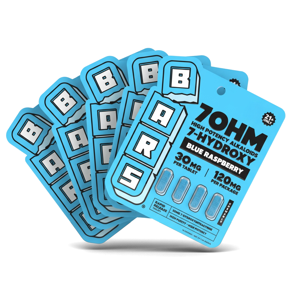 BARS 7 Hydroxy Tablets - Blue Raspberry
