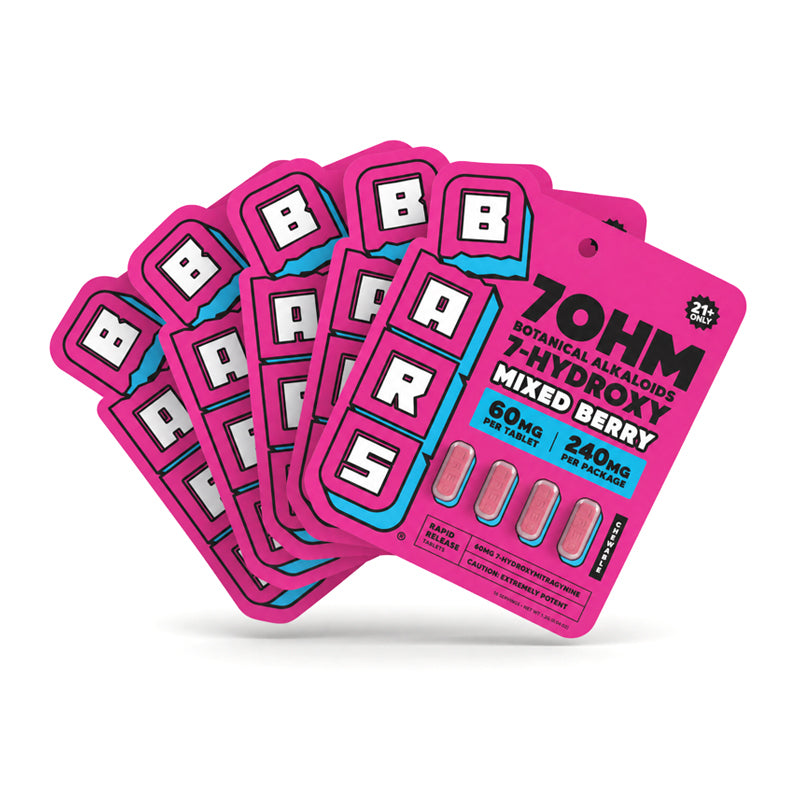 60mg - BARS 7 Hydroxy Tablets - Mixed Berry - 1200mg Total)