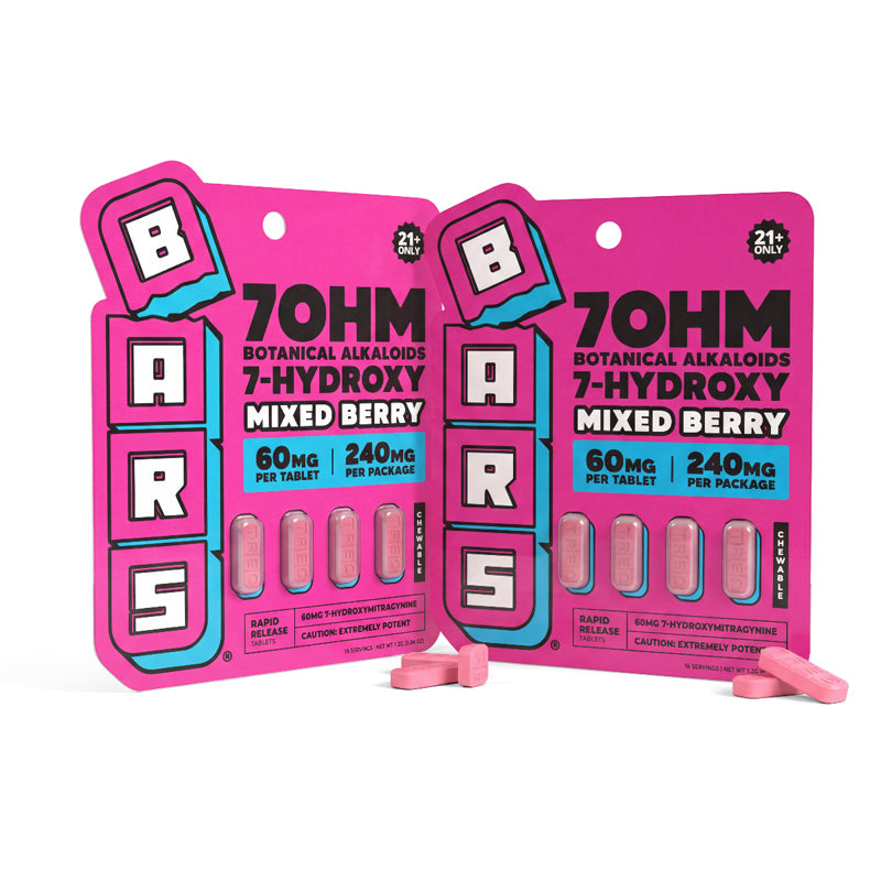 60mg - 7 Hydroxy Tablets - Mixed Berry