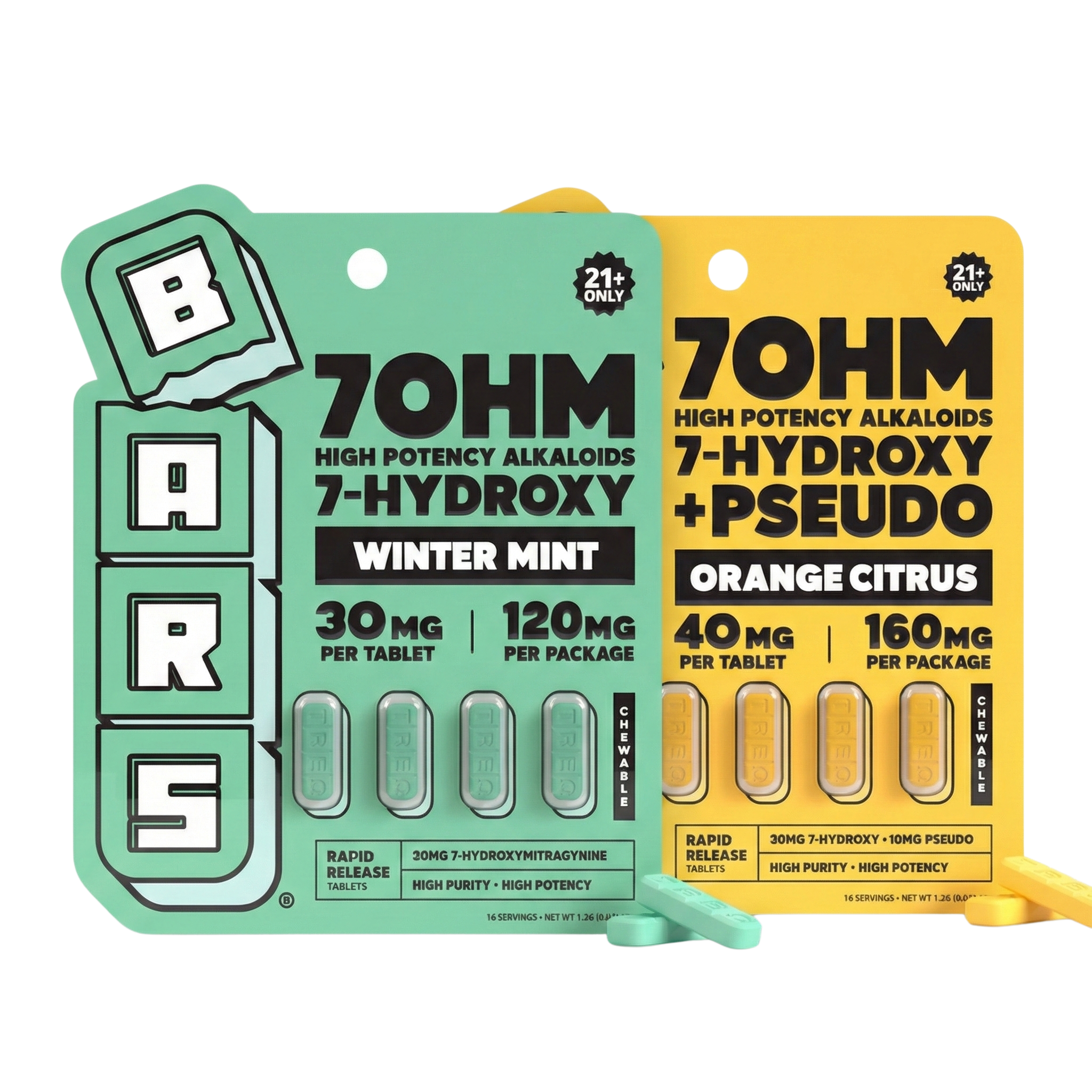 7OH Tablets Winter Bundle - Orange Citrus & Winter Mint