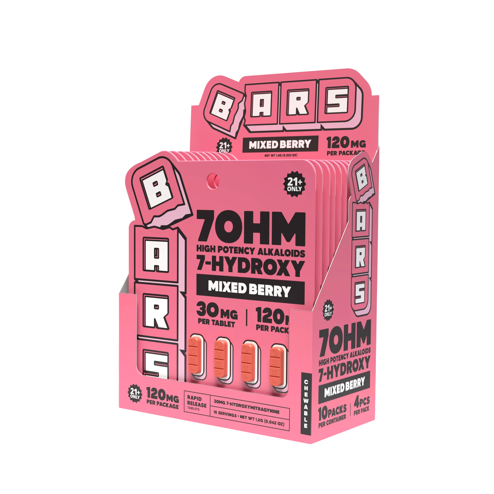 BARS 7 Hydroxy Tablets - Mixed Berry