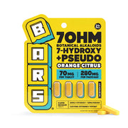 70mg - BARS 7 Hydroxy + Pseudo Tablets - Orange Citrus - (280mg Total)