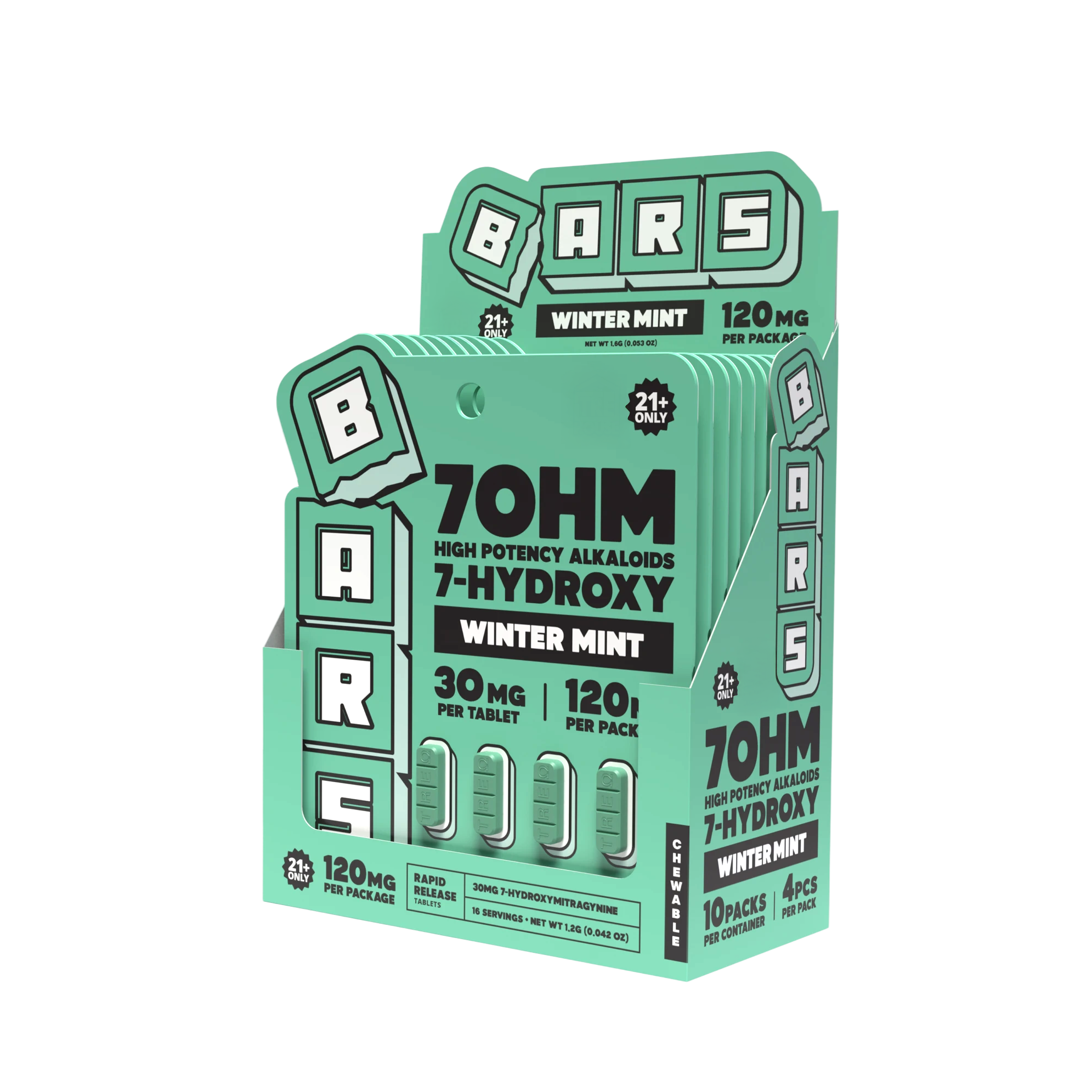 BARS 7 Hydroxy Tablets - Winter Mint