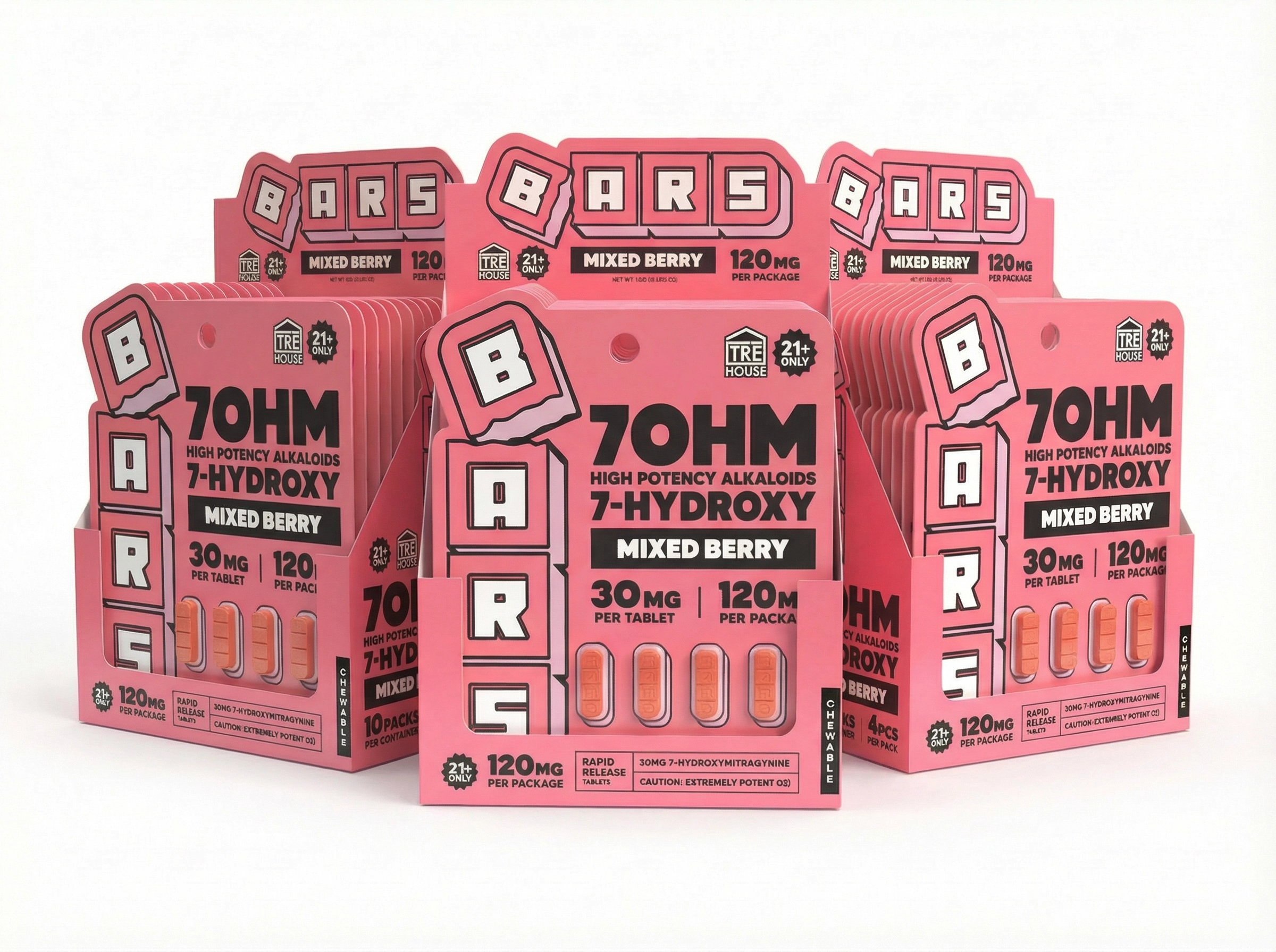 30mg - 7 Hydroxy Tablets - Mixed Berry