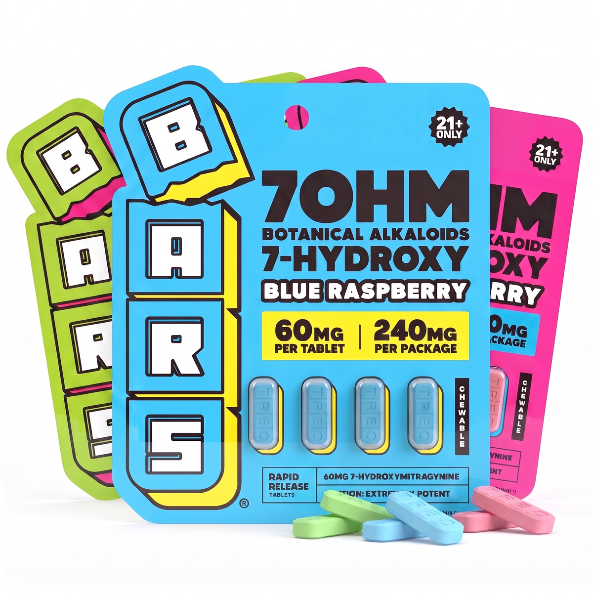 BARS 7 Hydroxy Tablets - Variety Pack