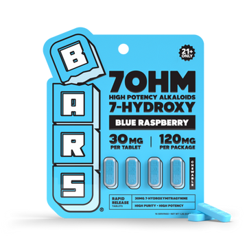 BARS 7 Hydroxy Tablets - Blue Raspberry - 120mg