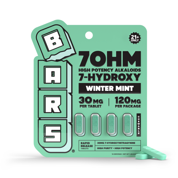 BARS 7 Hydroxy Tablets - Winter Mint - 120mg