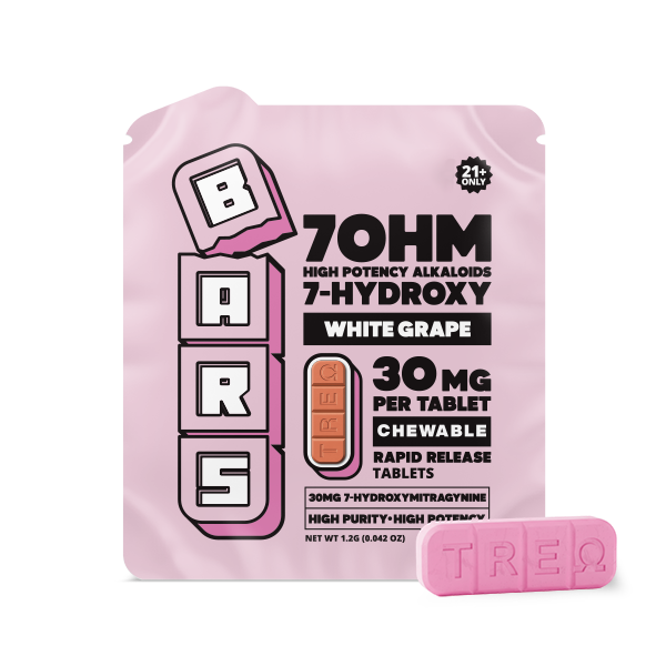 BARS 7 Hydroxy Tablets - White Grape - 120mg