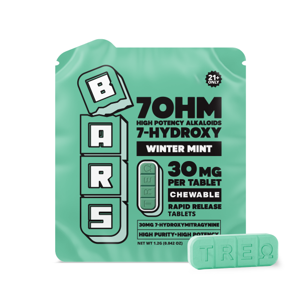 BARS 7 Hydroxy Tablets - Winter Mint - 120mg